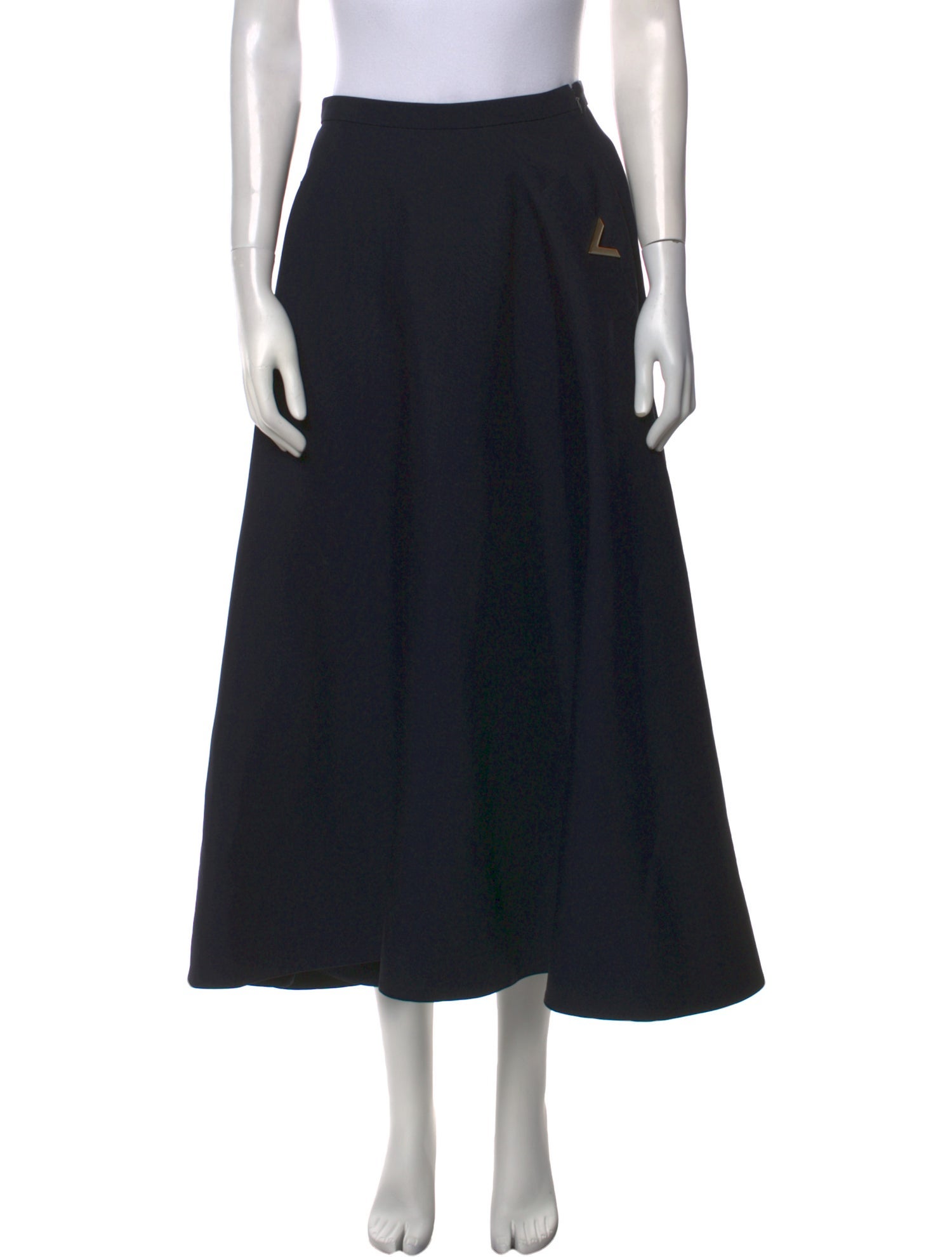 Valentino Virgin Wool Midi Length Skirt