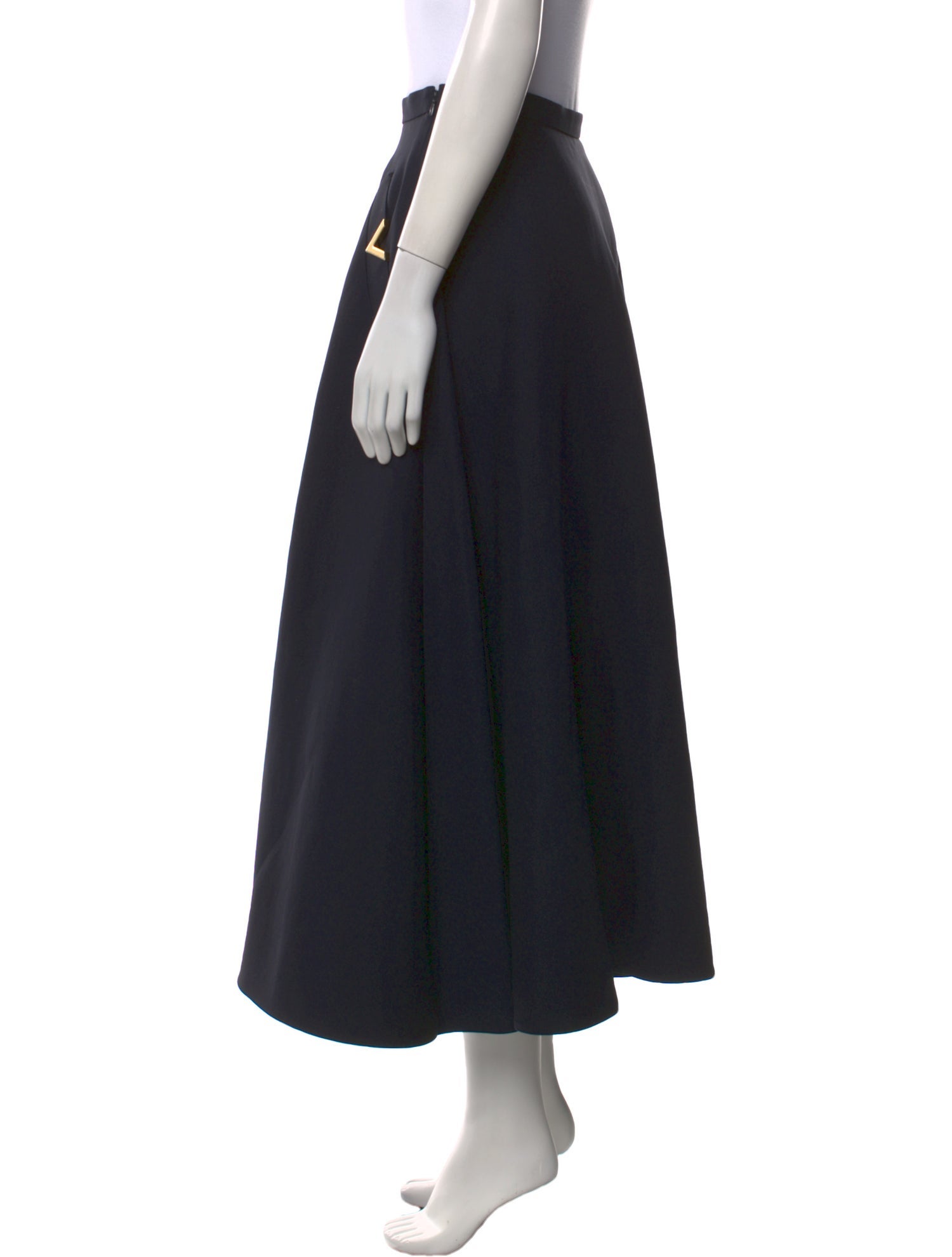 Valentino Virgin Wool Midi Length Skirt