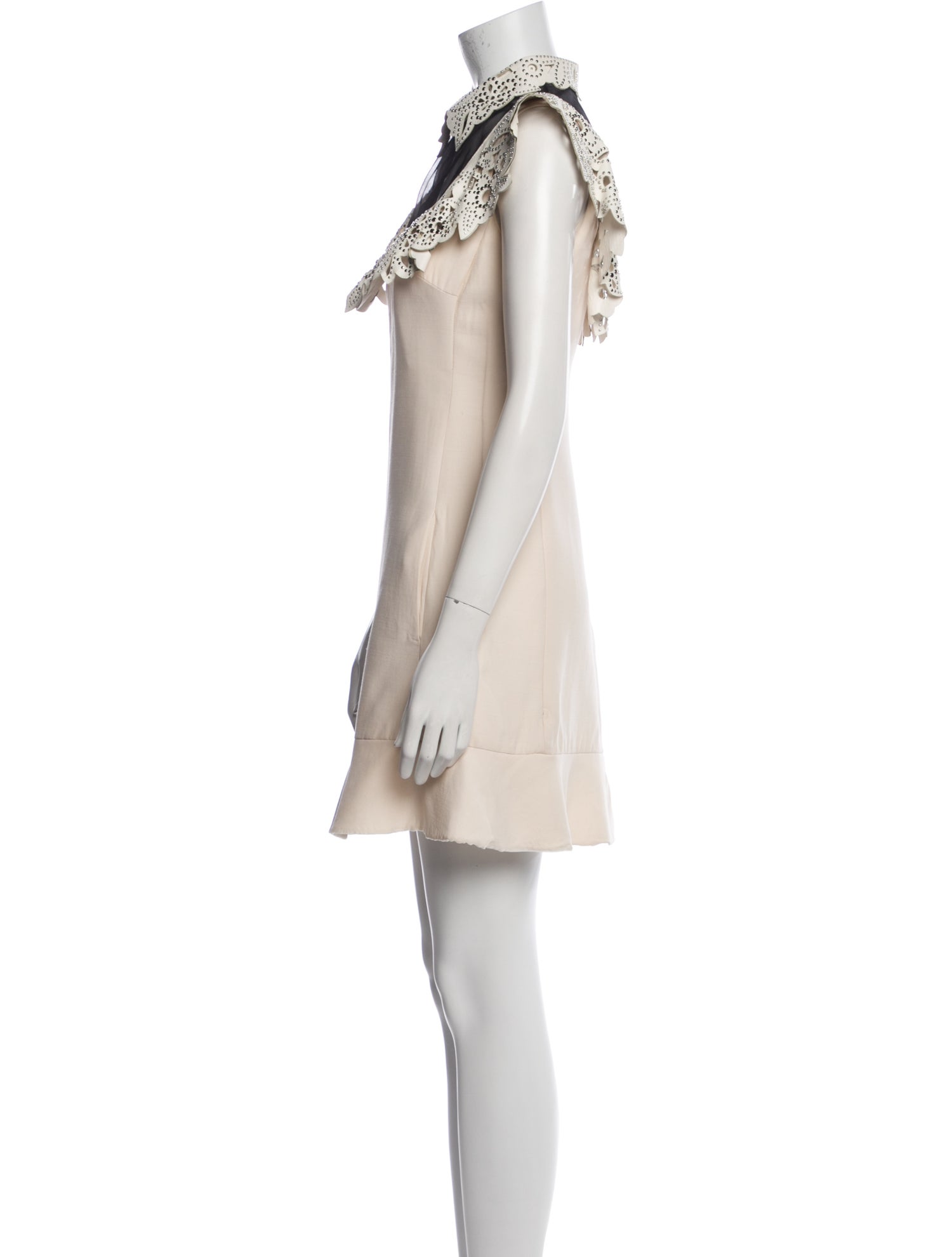 Valentino Mock Neck Mini Dress