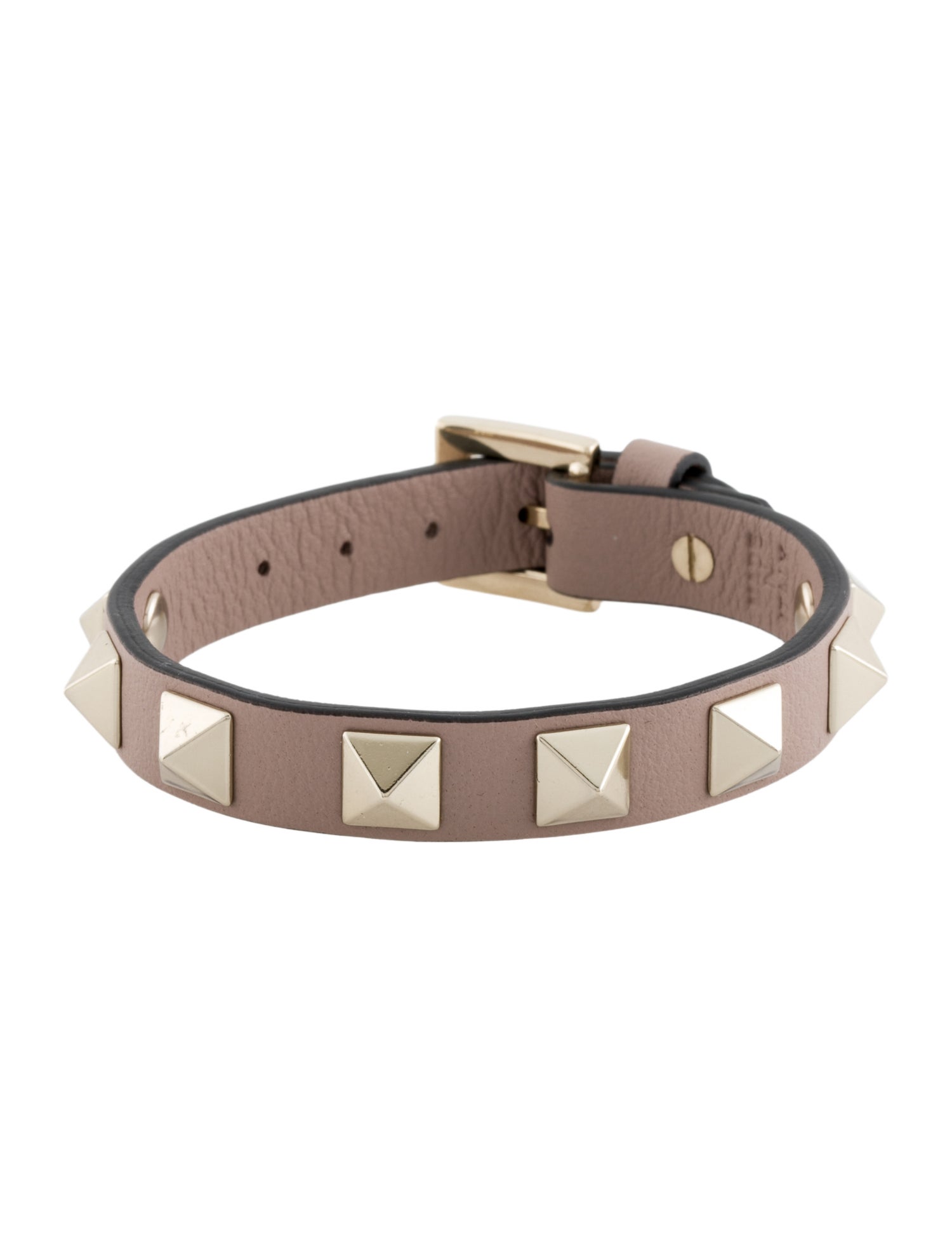 Valentino Leather Rockstud Bracelet