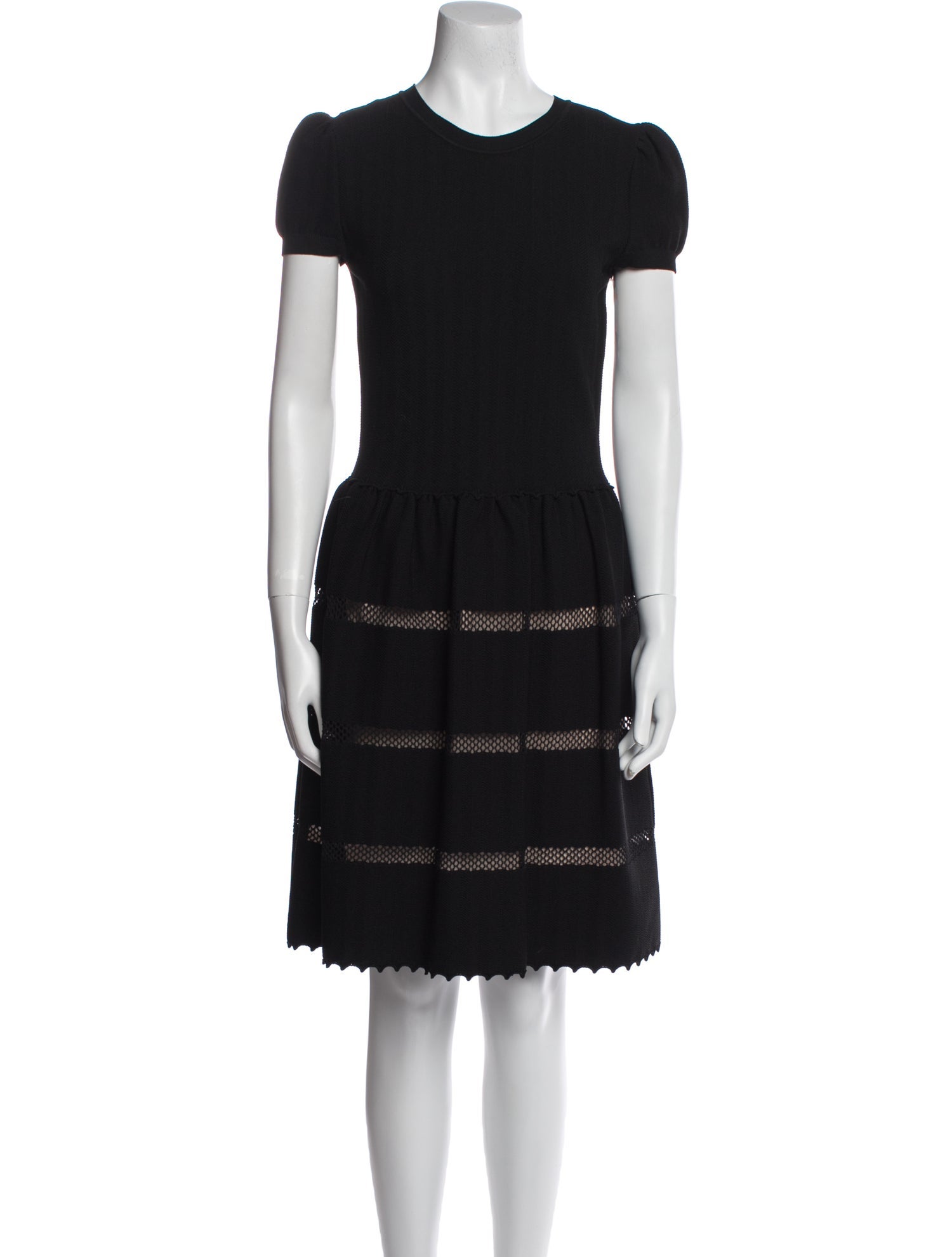 Valentino Crew Neck Knee-Length Dress