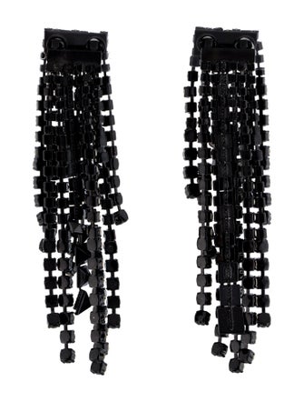 Valentino Crystal Brightrain Rockstud Chandelier Earrings