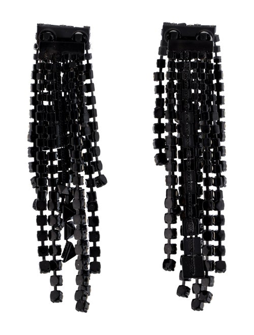 Valentino Crystal Brightrain Rockstud Chandelier Earrings