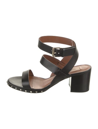 Valentino Rockstud Accents Leather Sandals