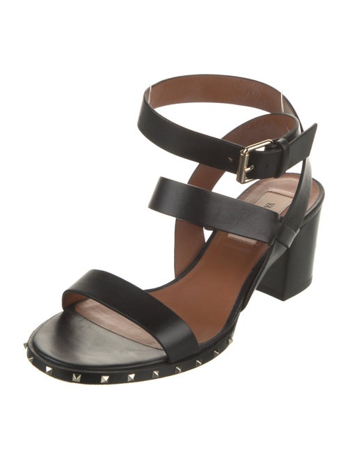Valentino Rockstud Accents Leather Sandals