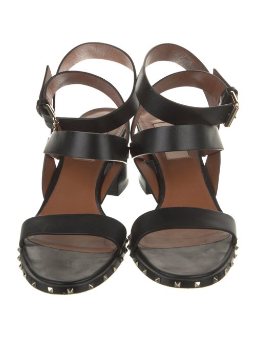 Valentino Rockstud Accents Leather Sandals