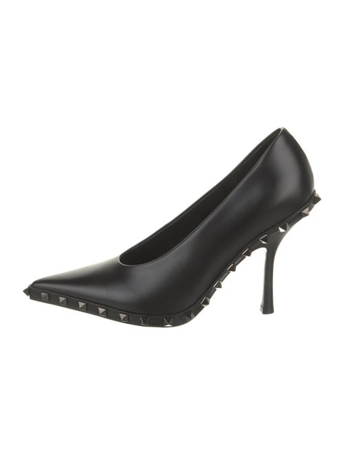 Valentino Rockstud Accents Leather Pumps