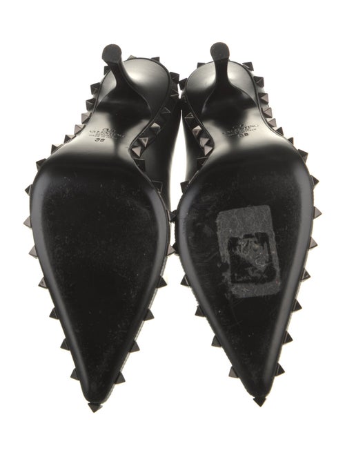 Valentino Rockstud Accents Leather Pumps