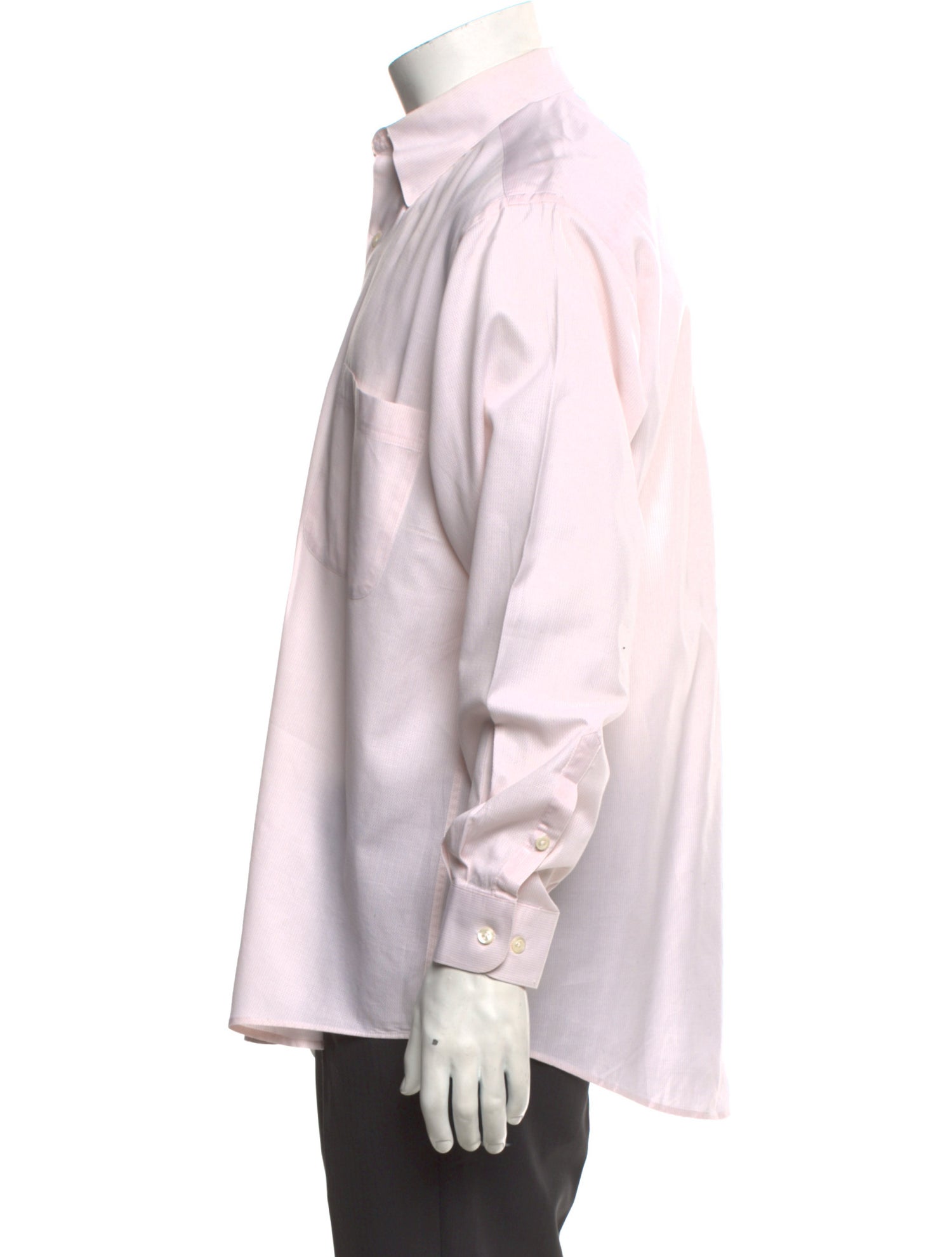 Valentino Striped Long Sleeve Dress Shirt