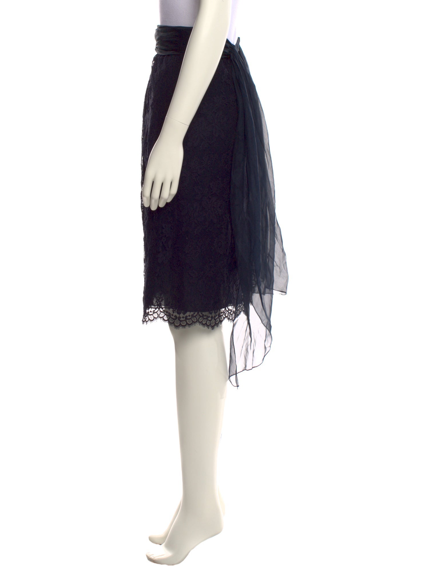 Valentino Silk Knee-Length Skirt