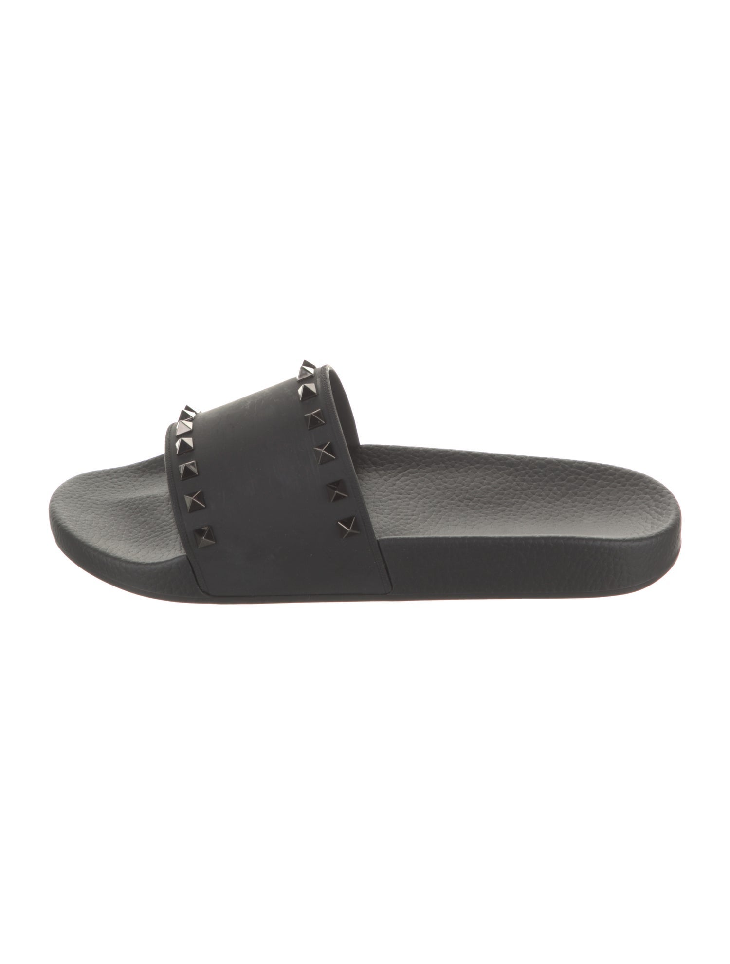 Valentino Rubber Studded Accents Slides