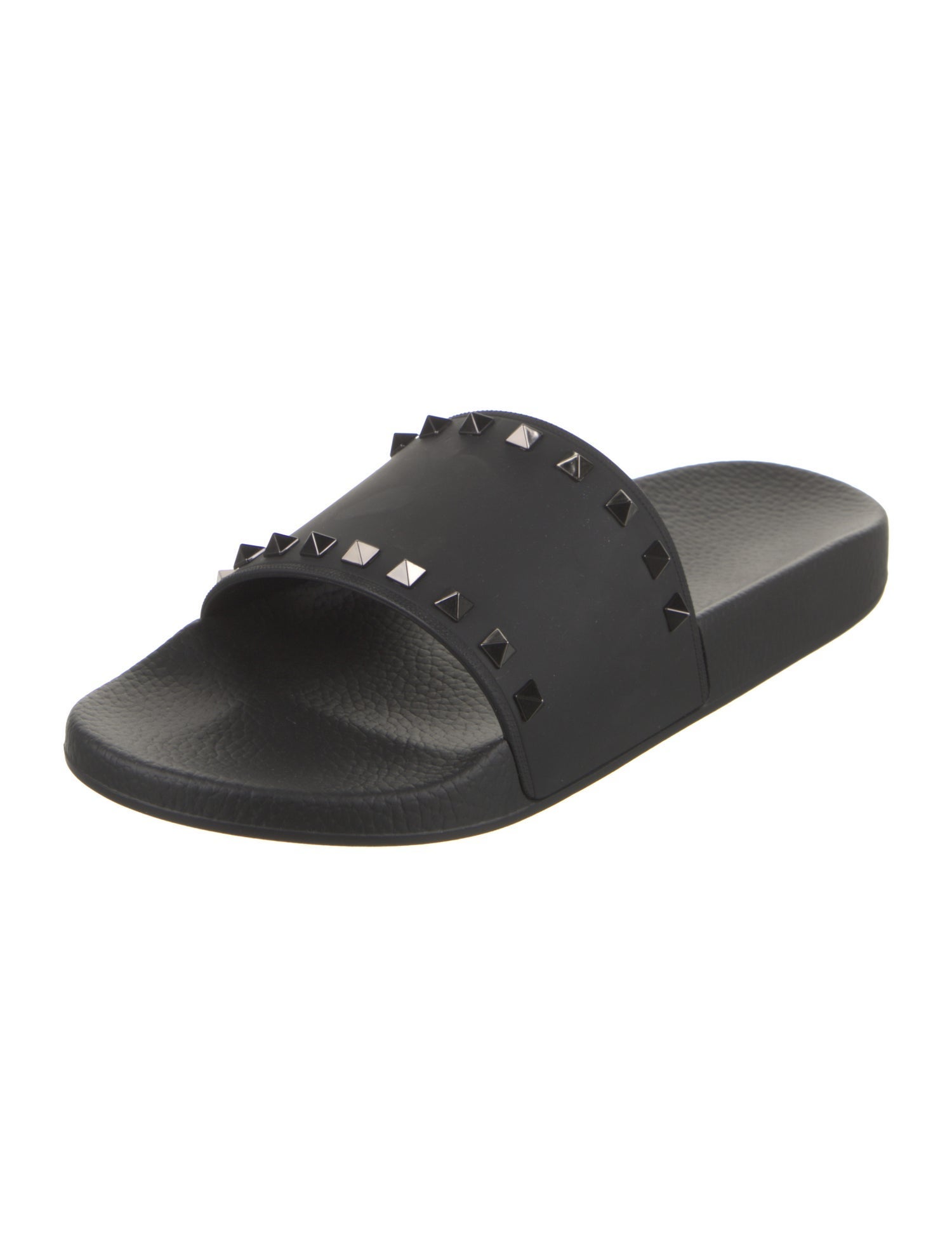 Valentino Rubber Studded Accents Slides