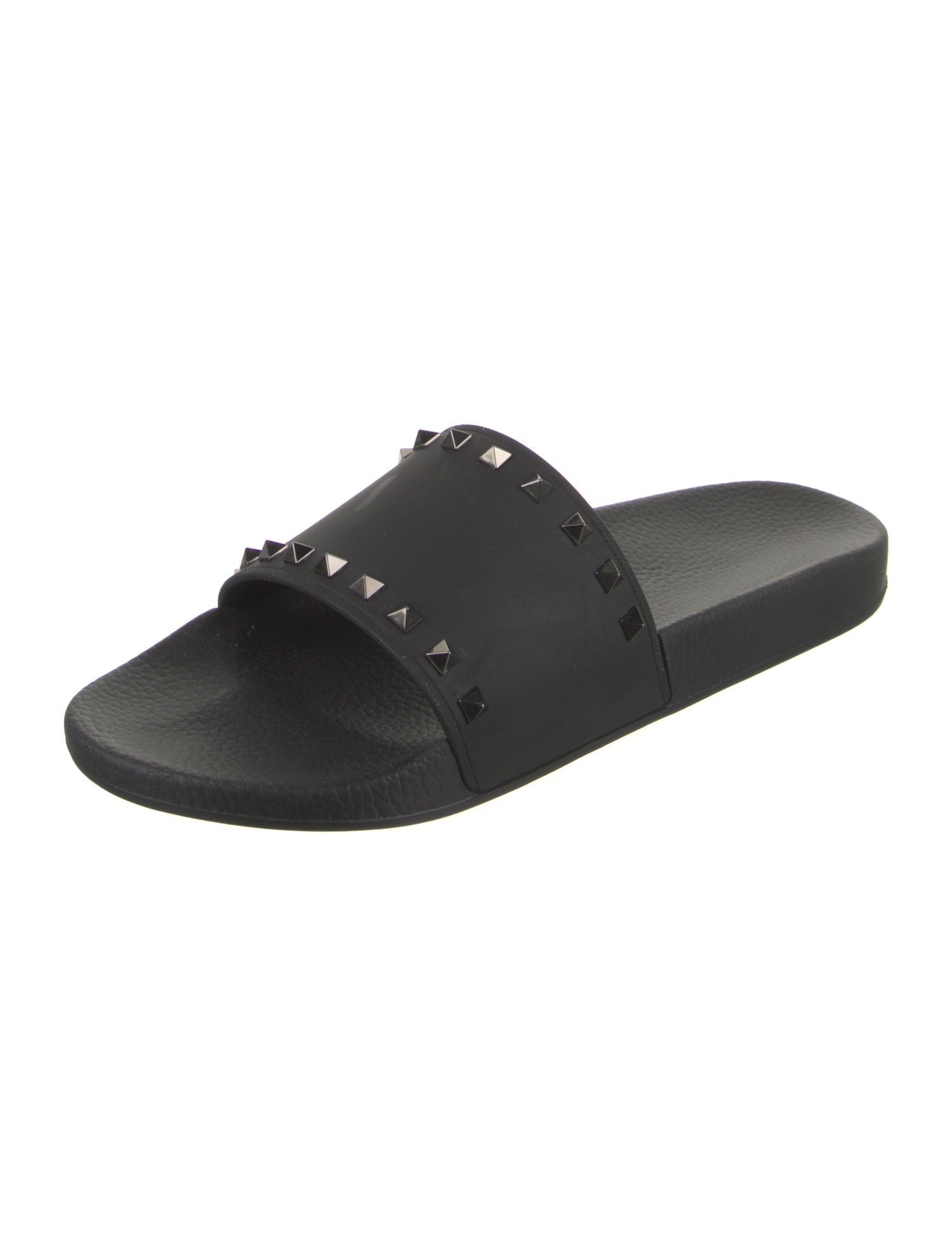 Valentino Rubber Studded Accents Slides