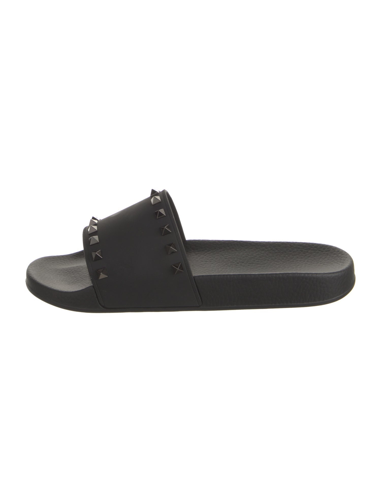 Valentino Rubber Studded Accents Slides