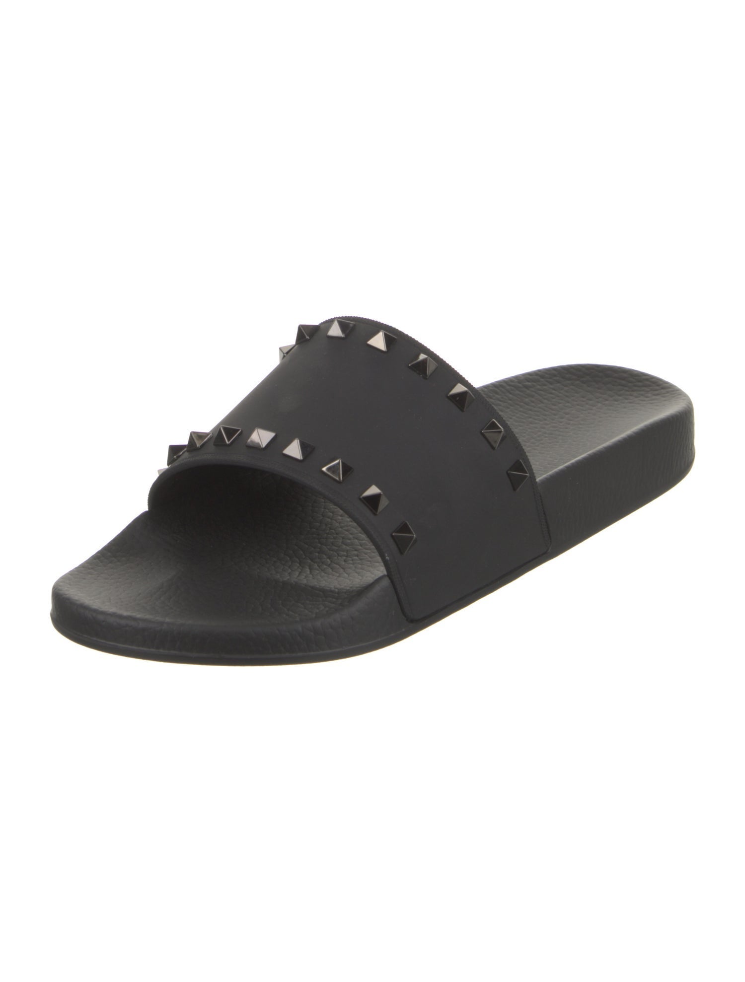 Valentino Rubber Studded Accents Slides