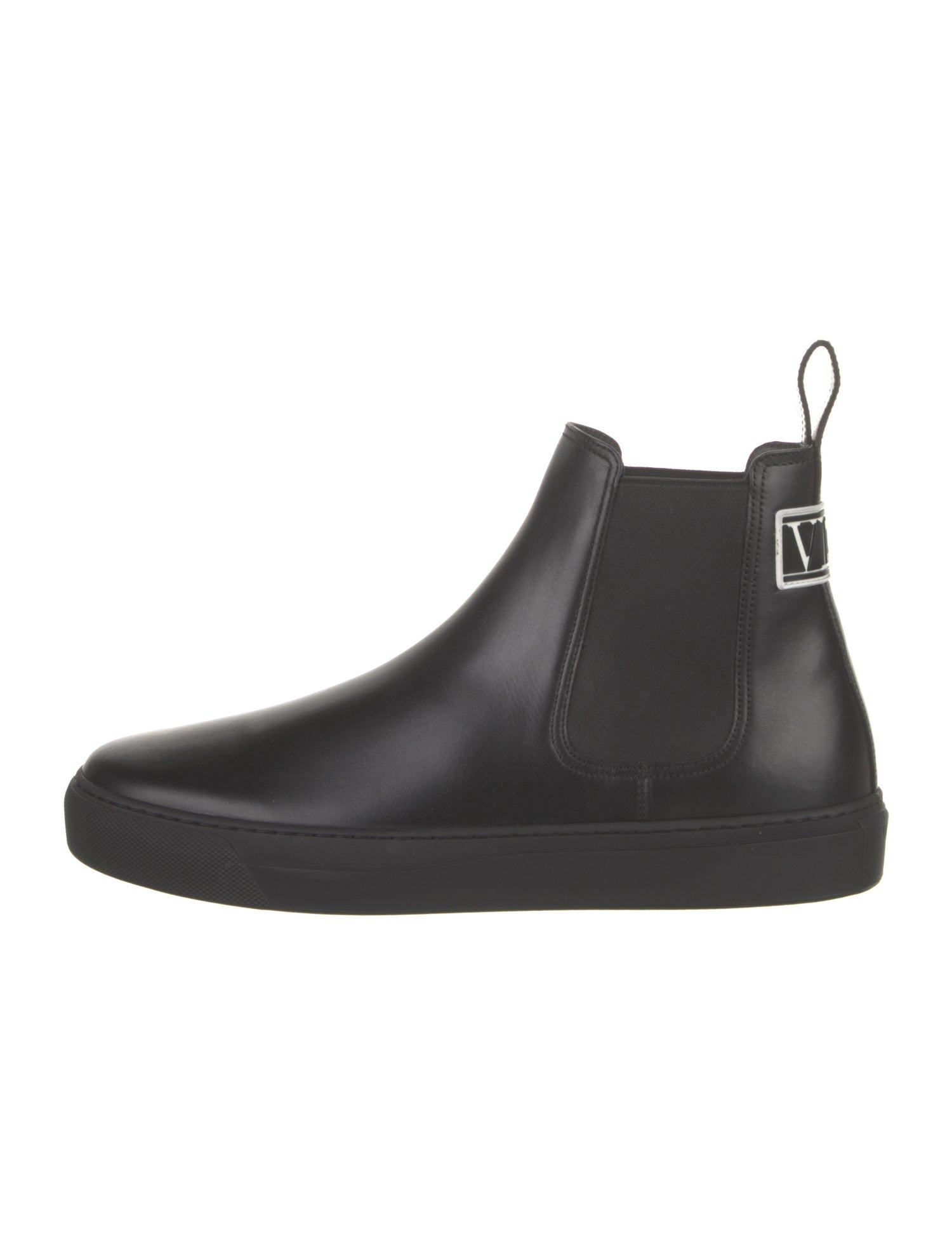 Valentino Leather Chelsea Boots