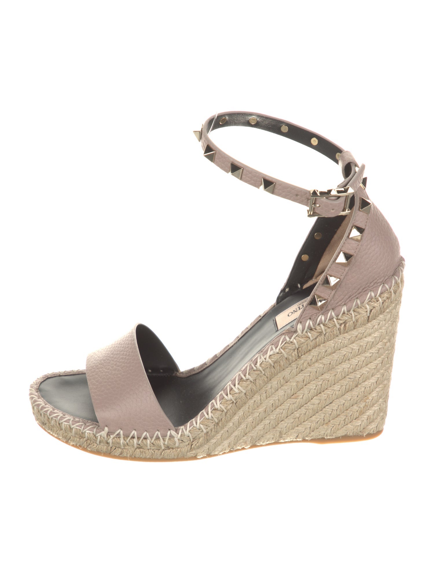 Valentino Leather Printed Espadrilles