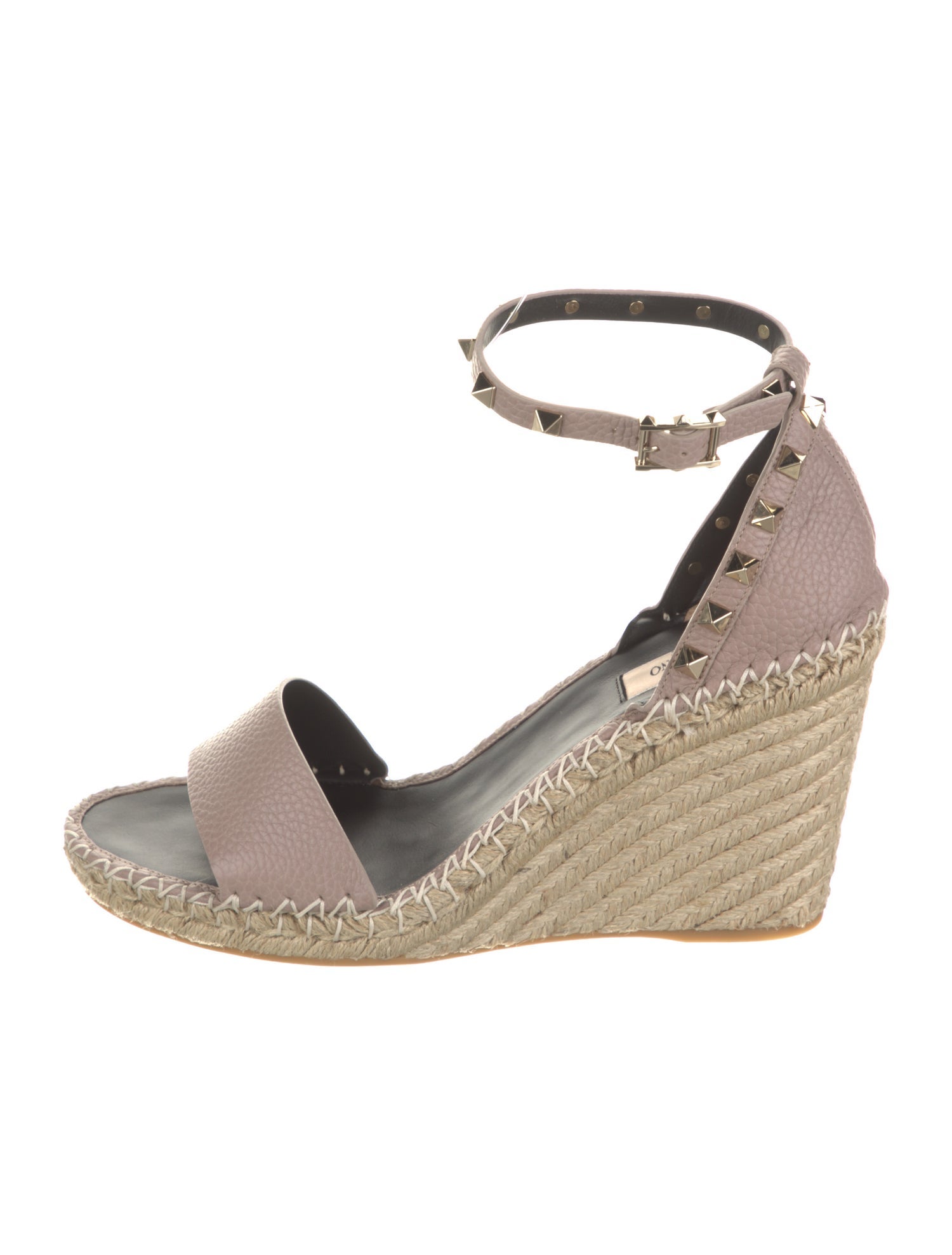 Valentino Leather Printed Espadrilles