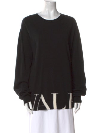 Valentino Virgin Wool Scoop Neck Sweater