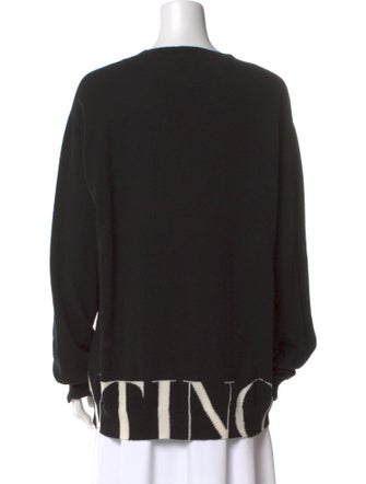 Valentino Virgin Wool Scoop Neck Sweater