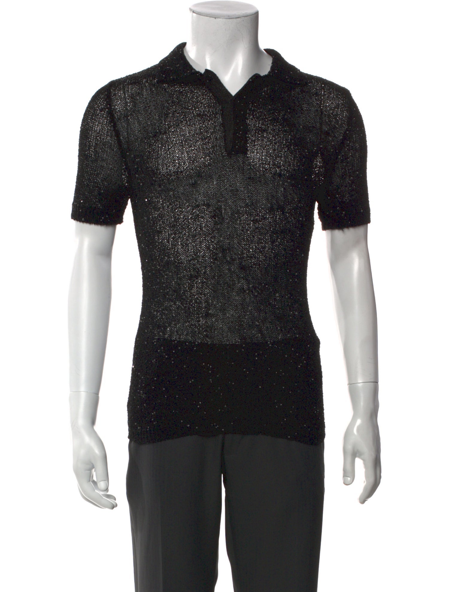 Valentino Collar Short Sleeve Polo Shirt