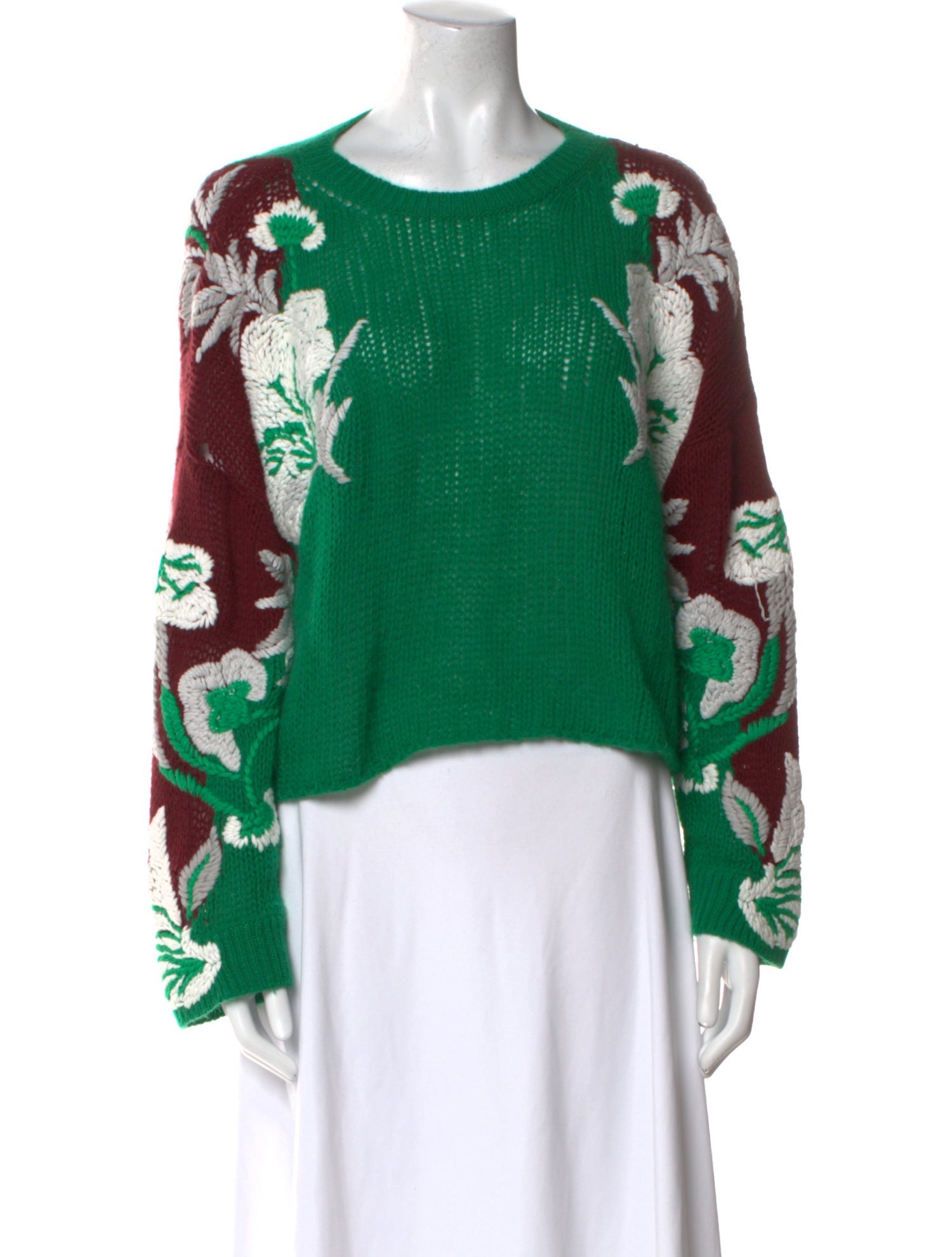 Valentino Virgin Wool Printed Sweater