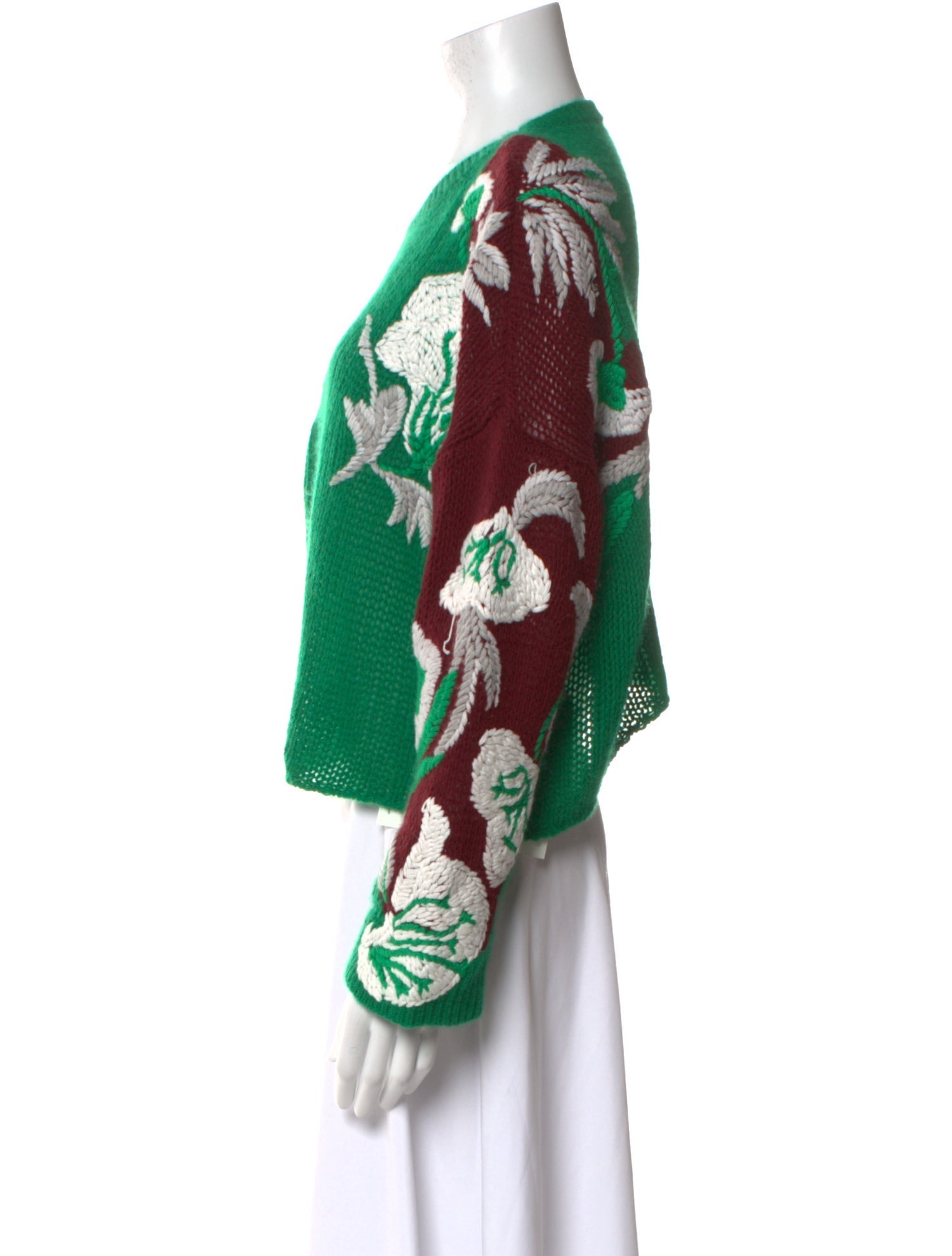 Valentino Virgin Wool Printed Sweater