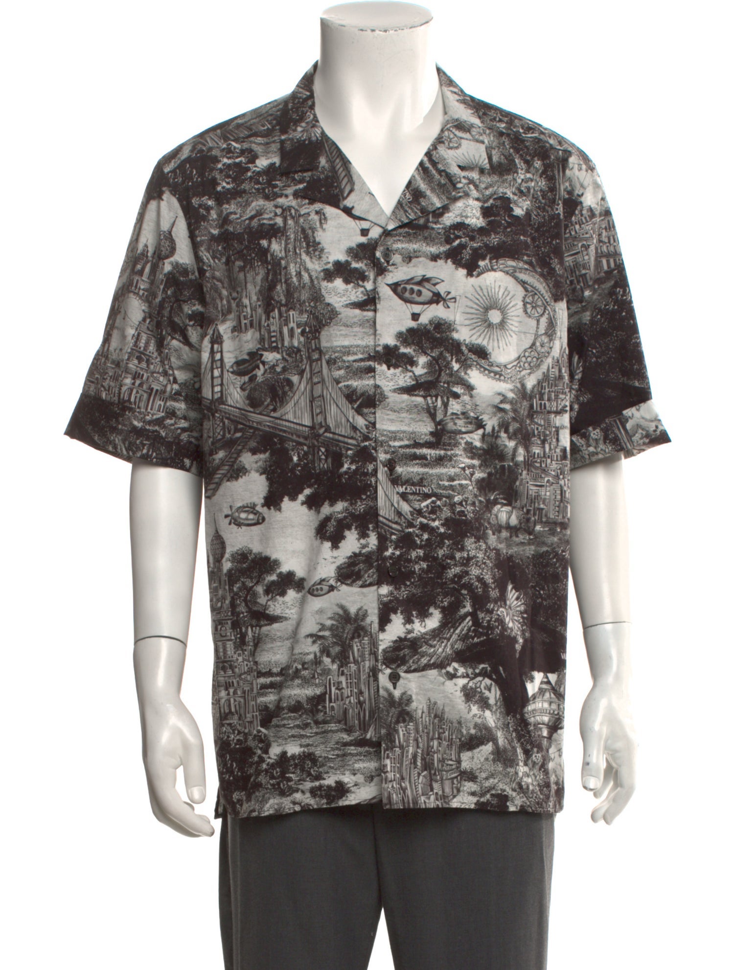 Valentino Printed Short Sleeve Shirt