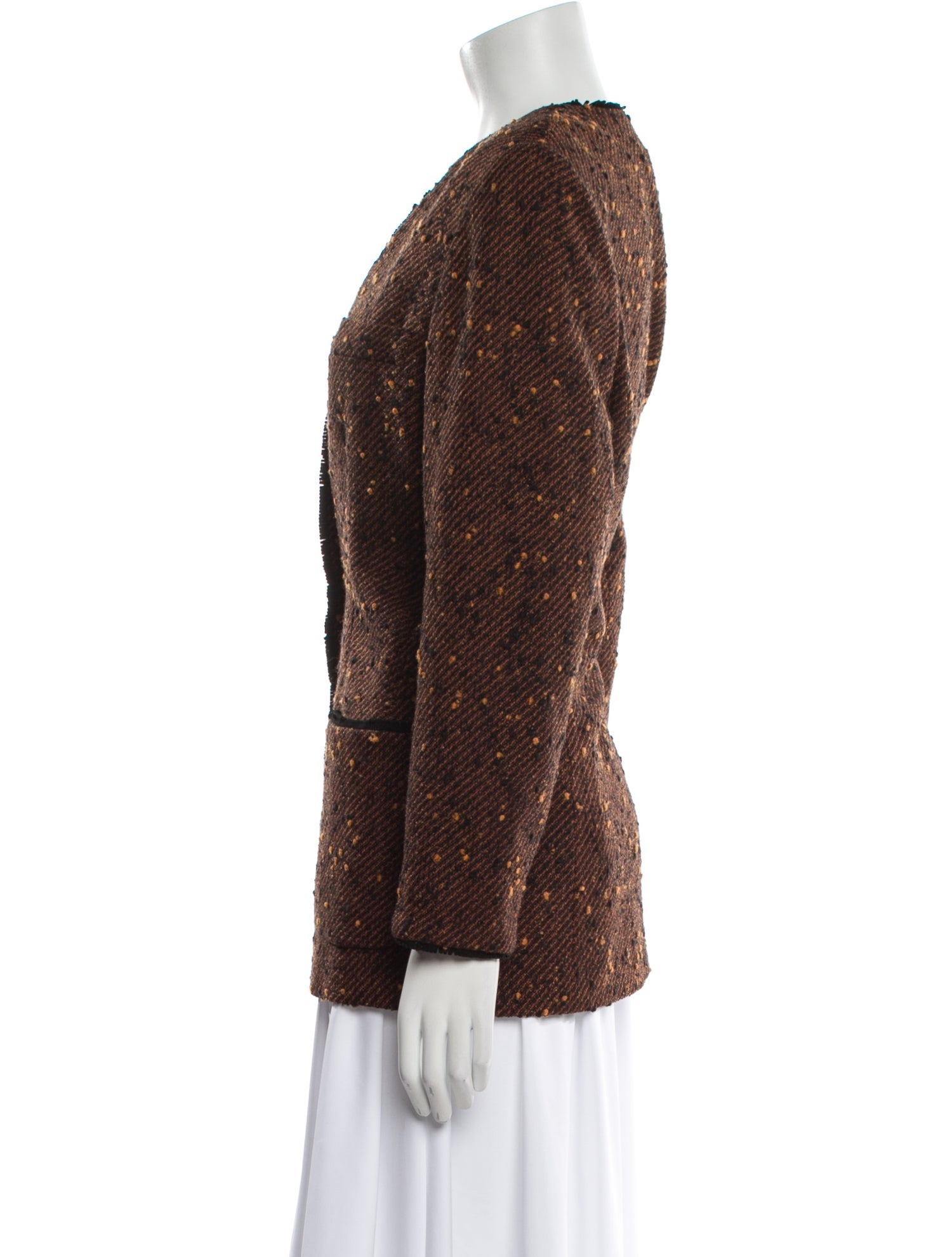 Valentino Wool Tweed Pattern Evening Jacket