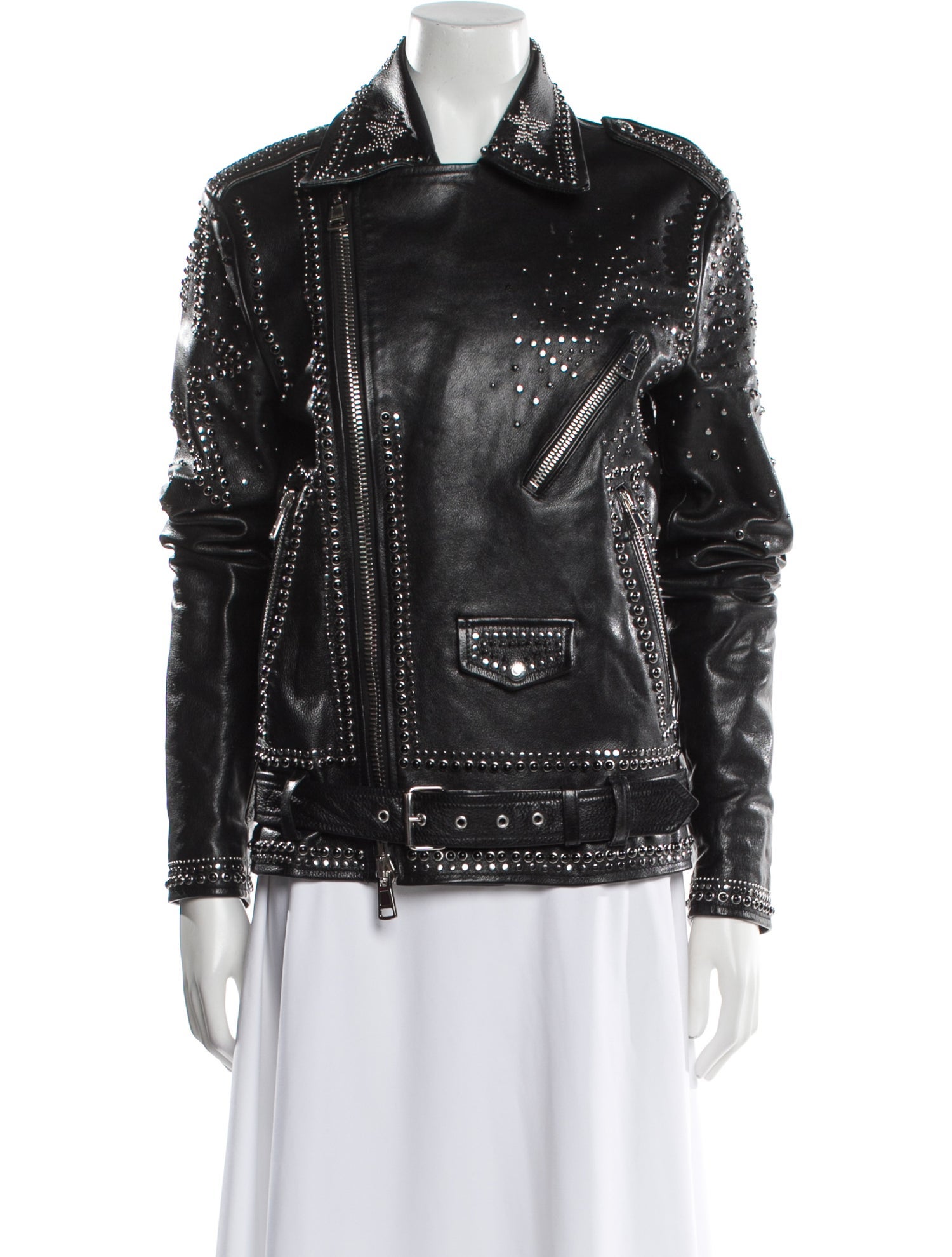 Valentino Leather Moto Jacket