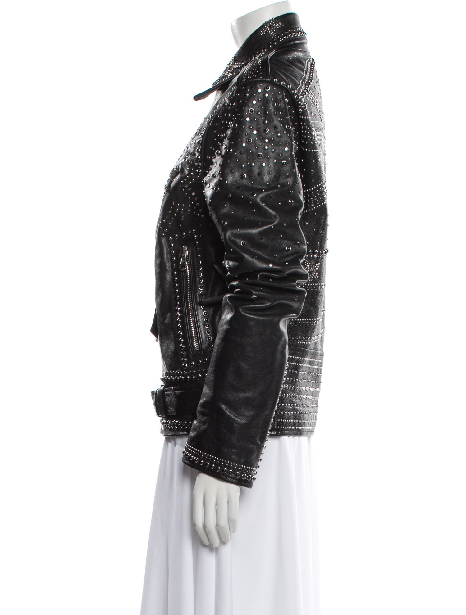 Valentino Leather Moto Jacket