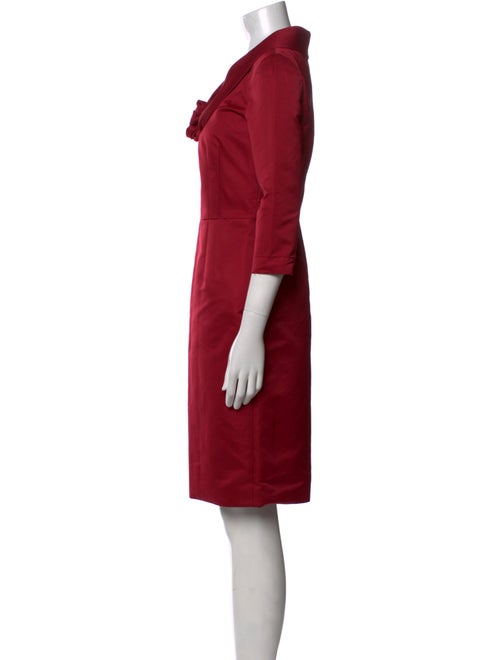 Valentino V-Neck Knee-Length Dress