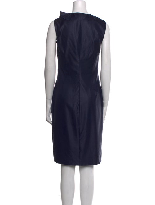 Valentino Cowl Neck Knee-Length Dress