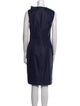 Valentino Cowl Neck Knee-Length Dress