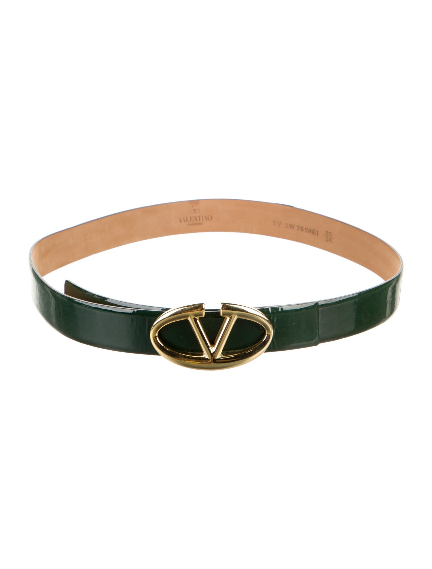 Valentino Patent Leather Belt Kit