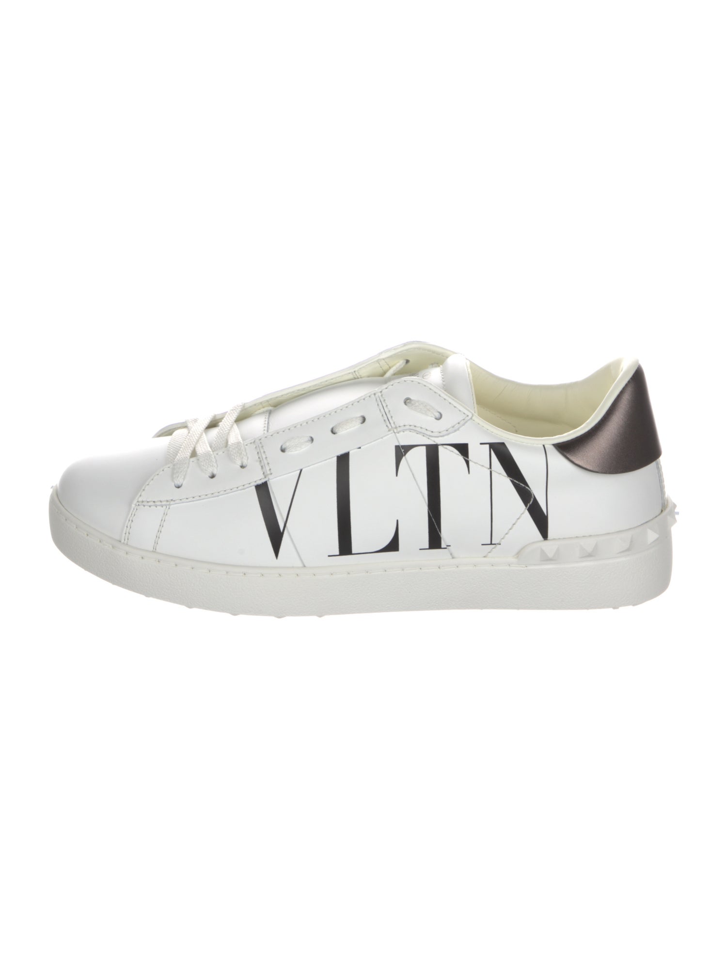 Valentino Leather Printed Sneakers w/ Tags