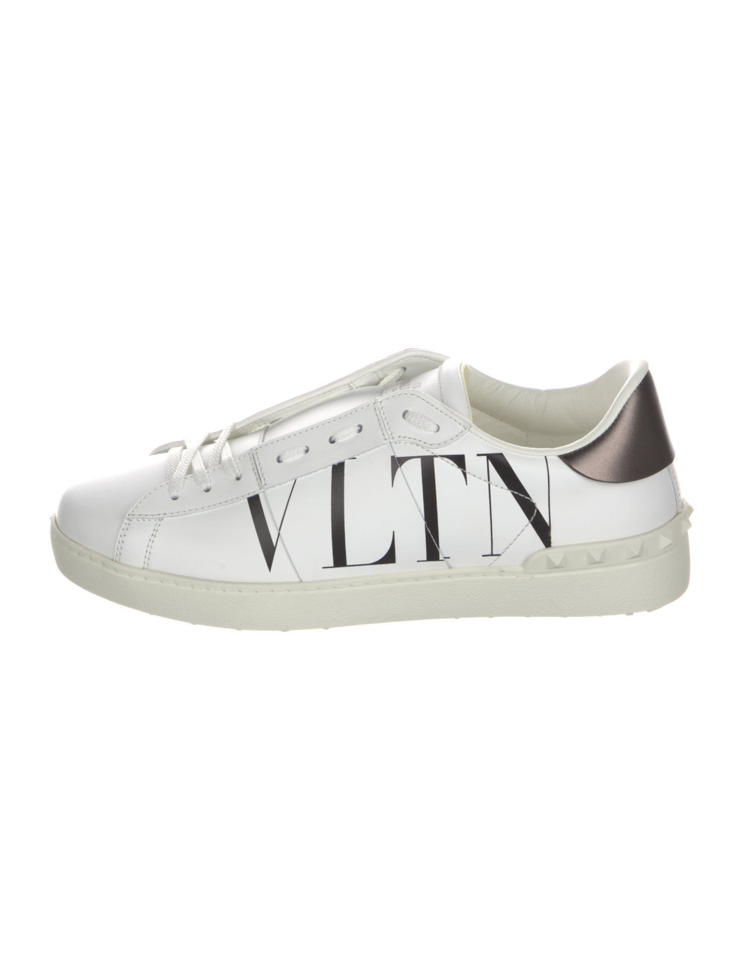 Valentino Leather Printed Sneakers w/ Tags