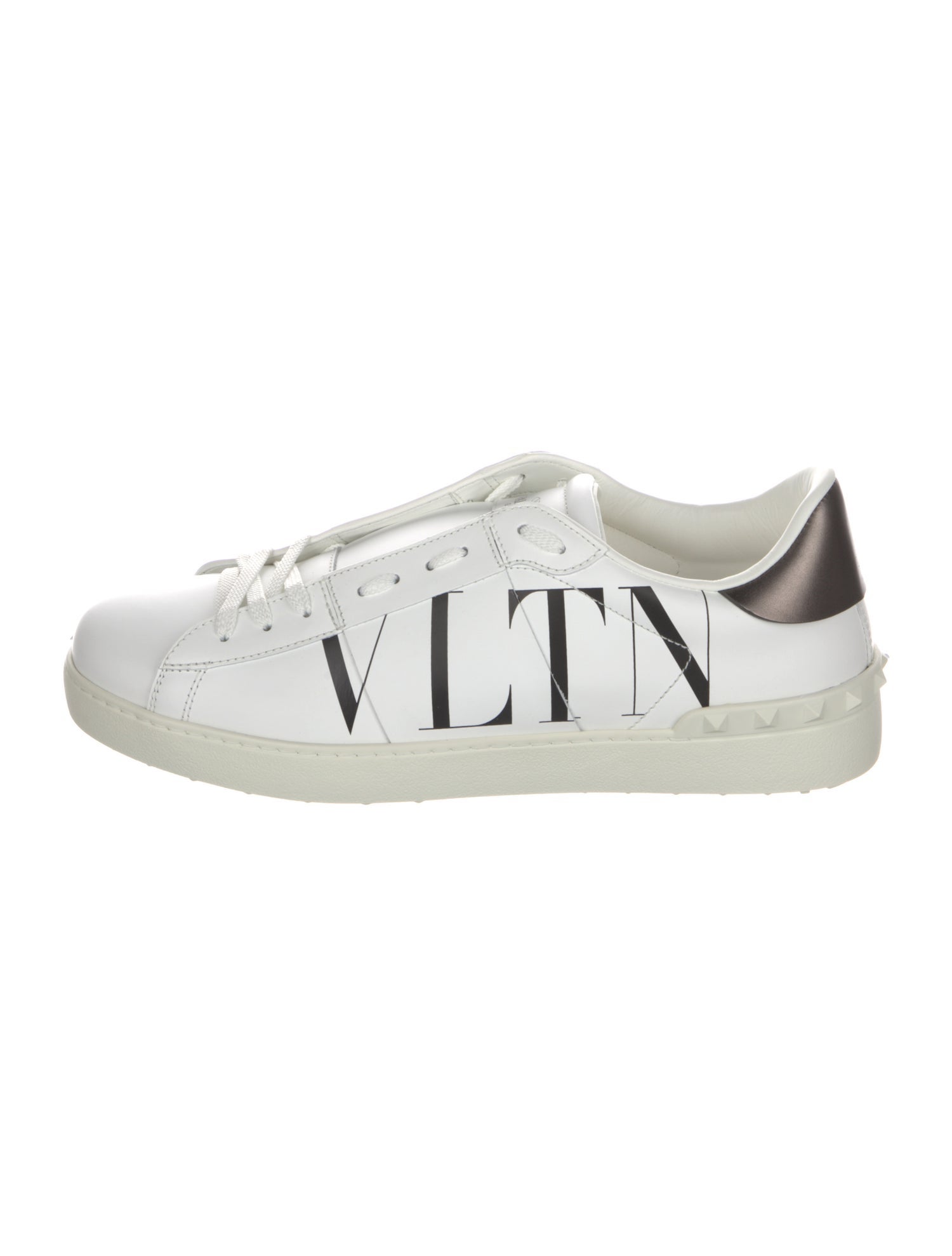 Valentino Leather Printed Sneakers w/ Tags