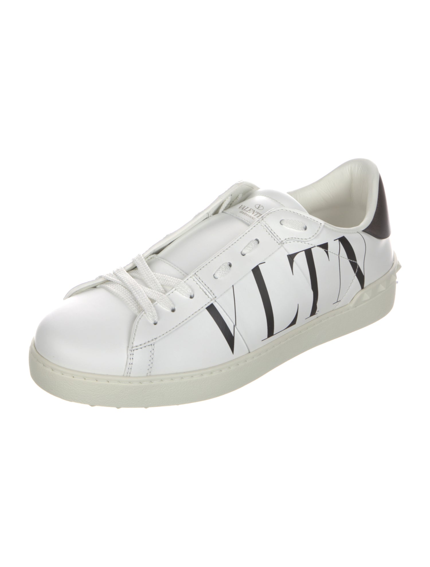 Valentino Leather Printed Sneakers w/ Tags