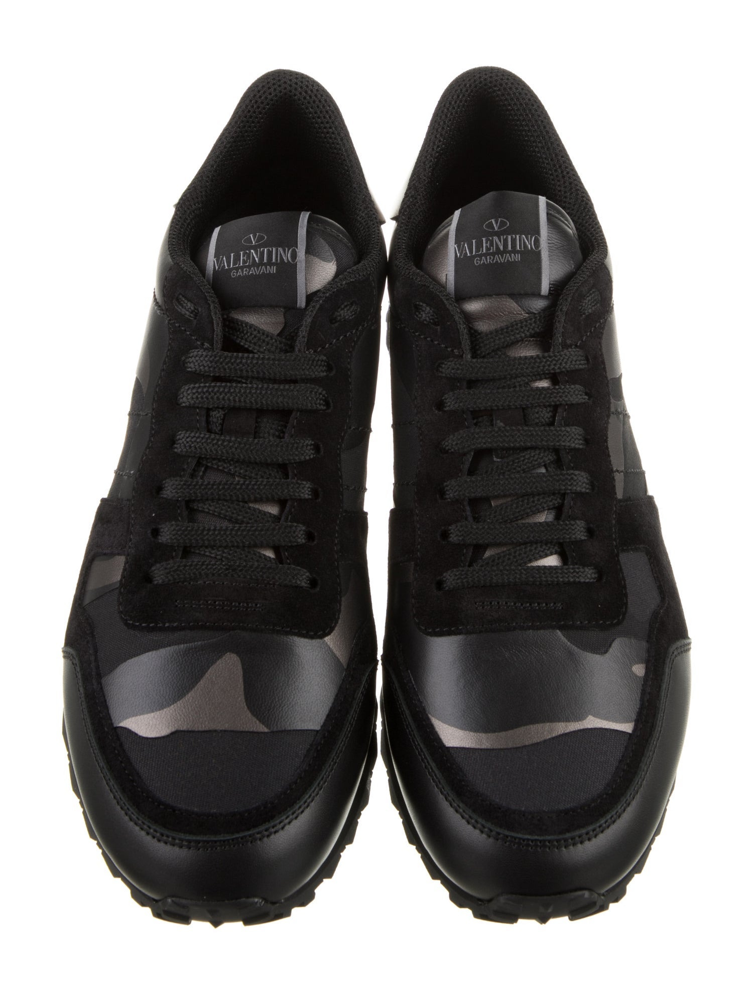 Valentino Leather Printed Athletic Sneakers w/ Tags