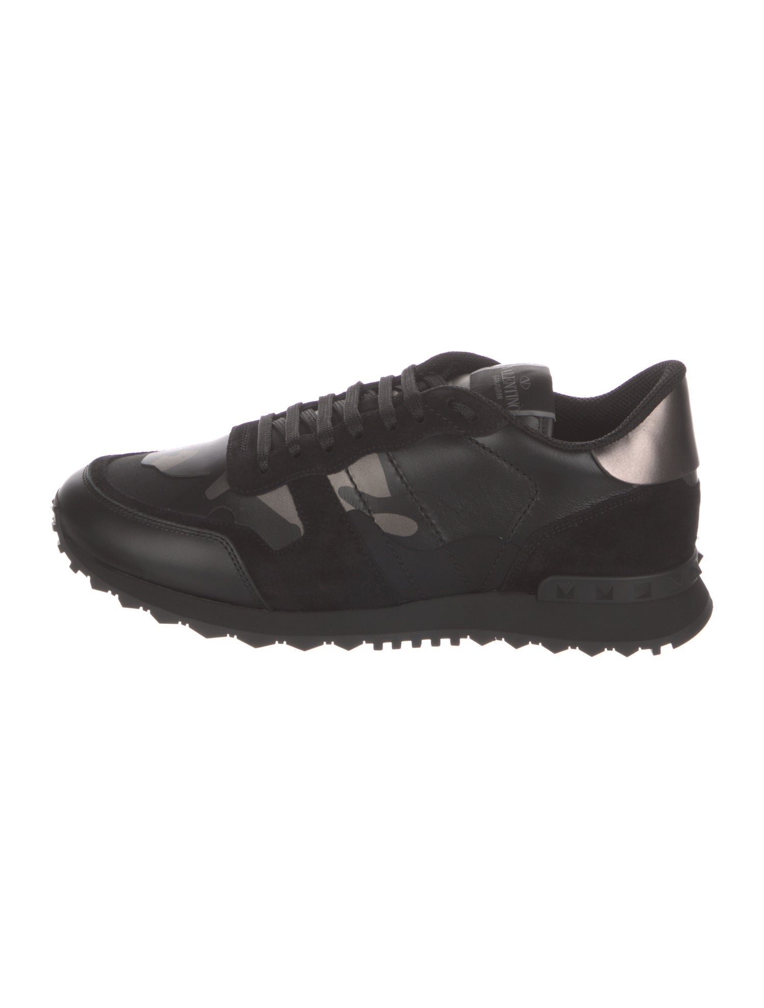 Valentino Leather Printed Sneakers w/ Tags