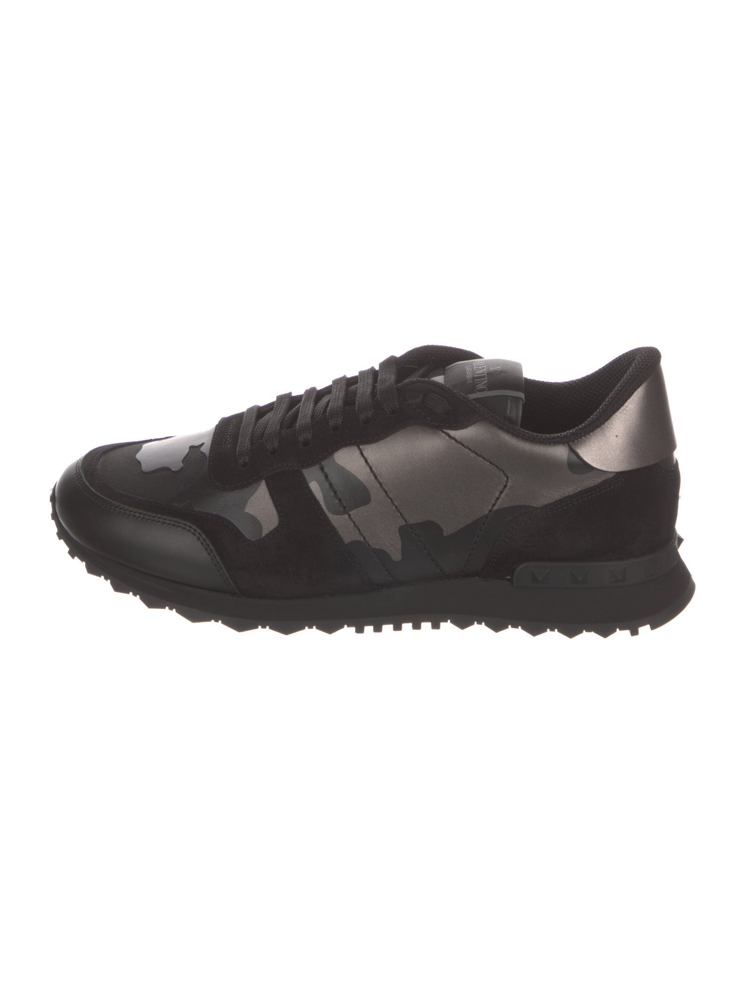 Valentino Leather Printed Sneakers w/ Tags