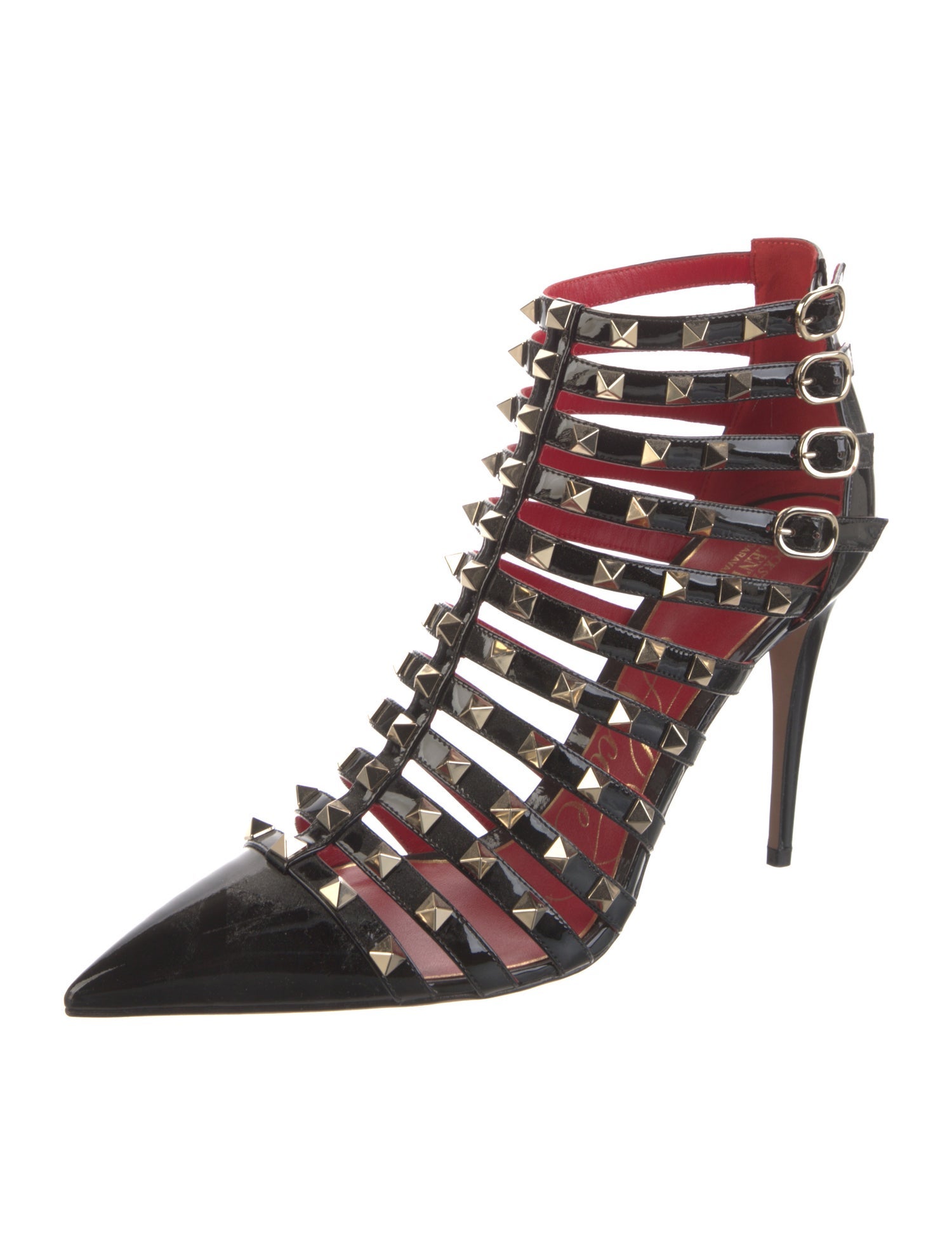 Valentino Rockstud Accents Patent Leather Pumps