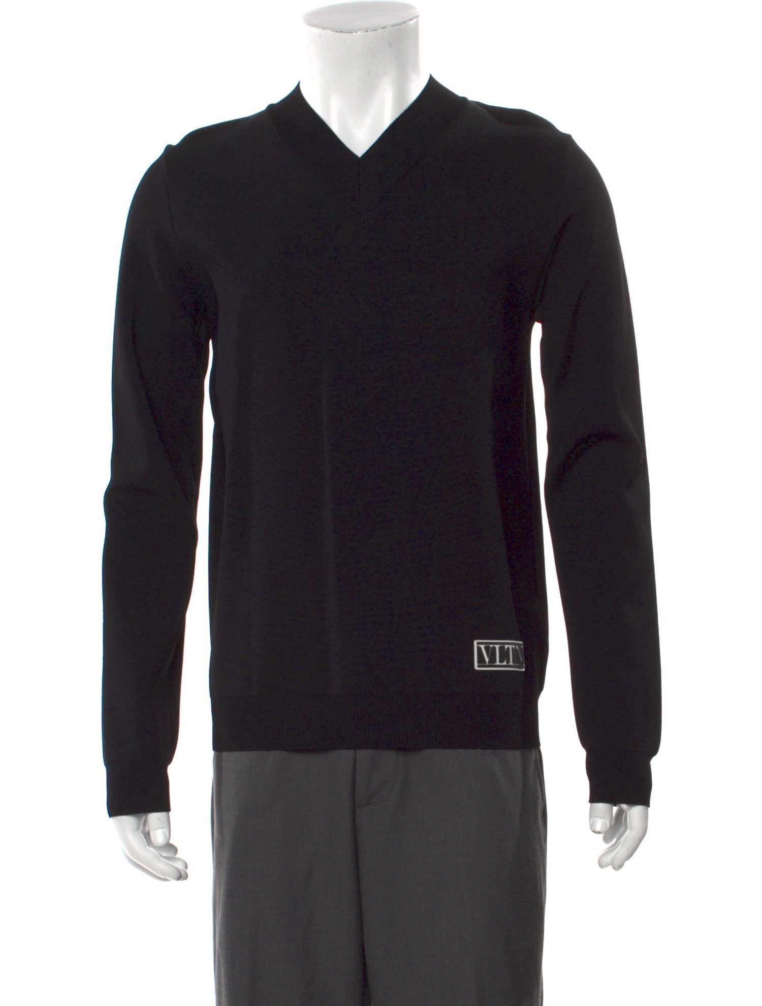 Valentino Graphic Print V-Neck Pullover