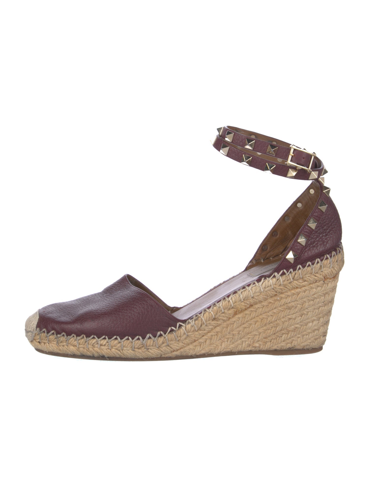 Valentino Rockstud Accents Leather D'Orsay Pumps