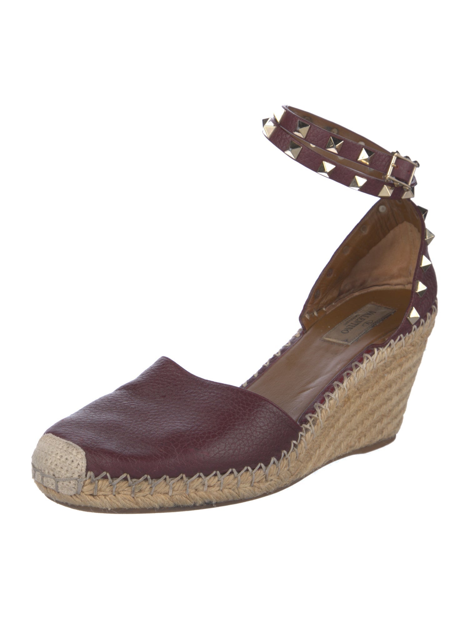 Valentino Rockstud Accents Leather D'Orsay Pumps