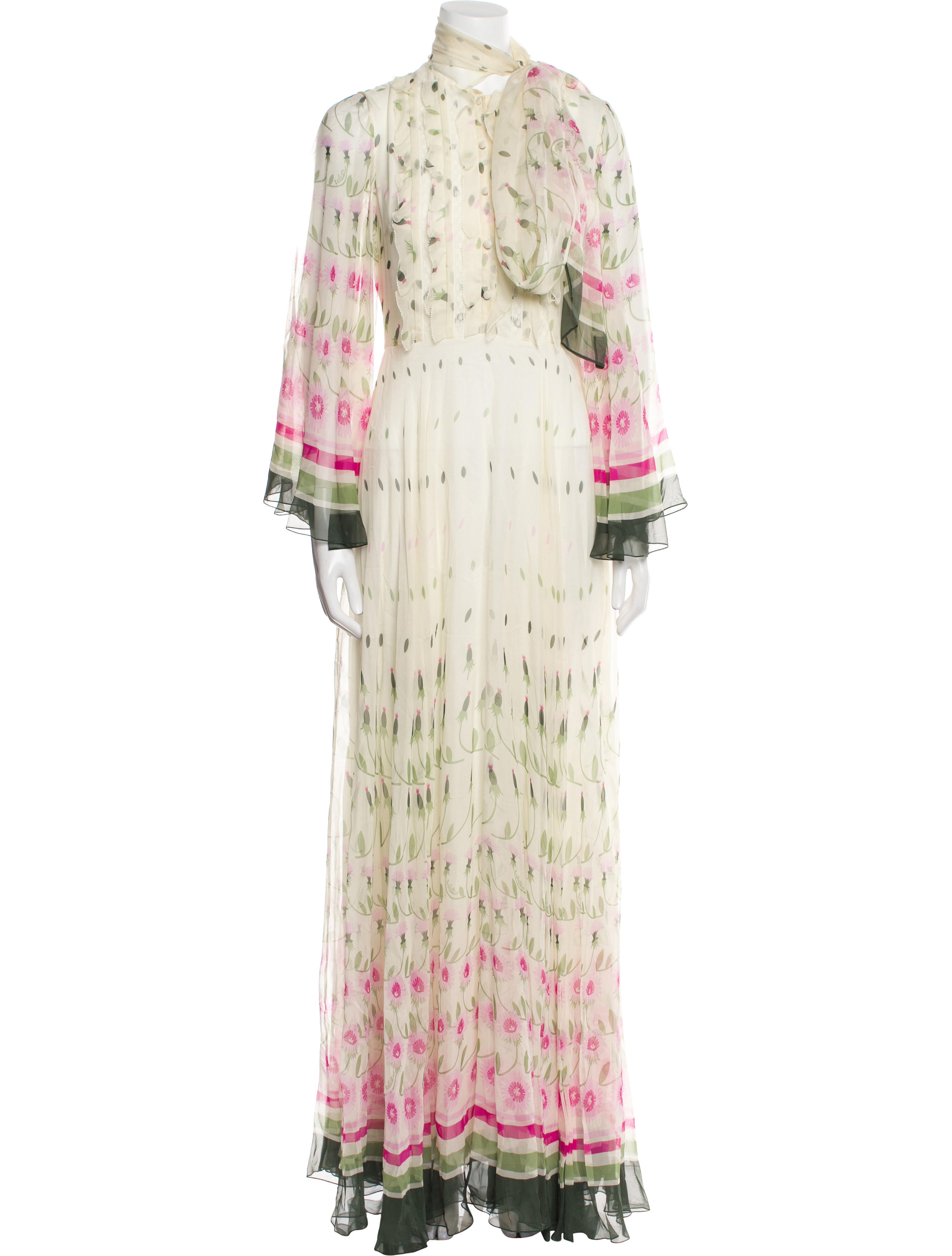 Valentino Silk Long Dress w/ Tags
