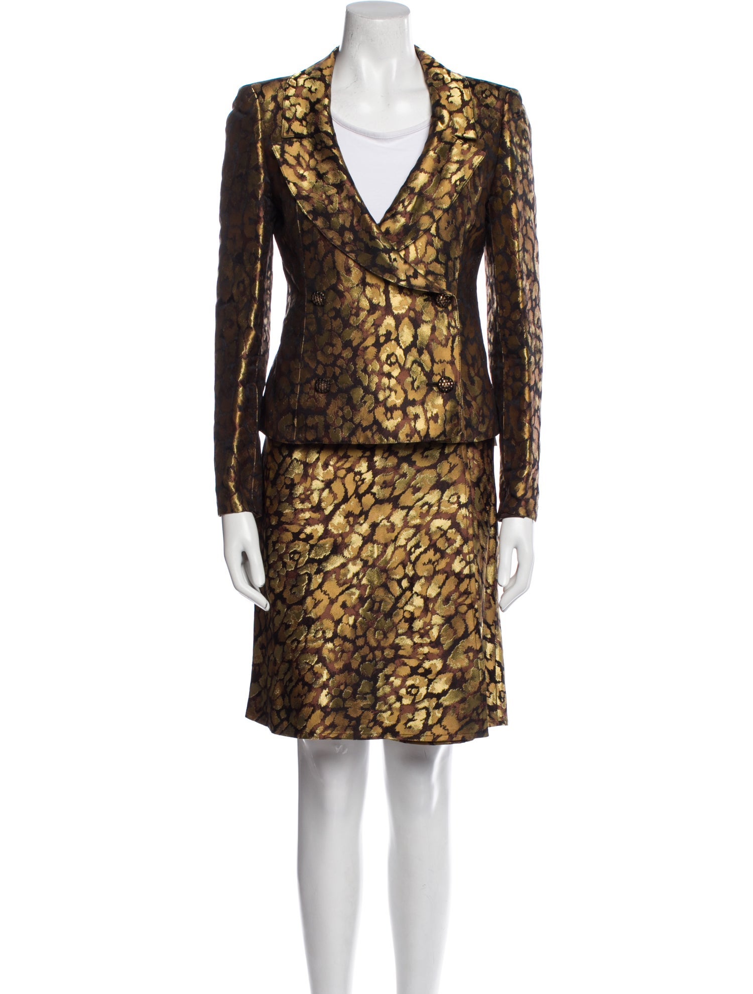 Valentino Vintage Late 1990's - Early 2000's Skirt Suit