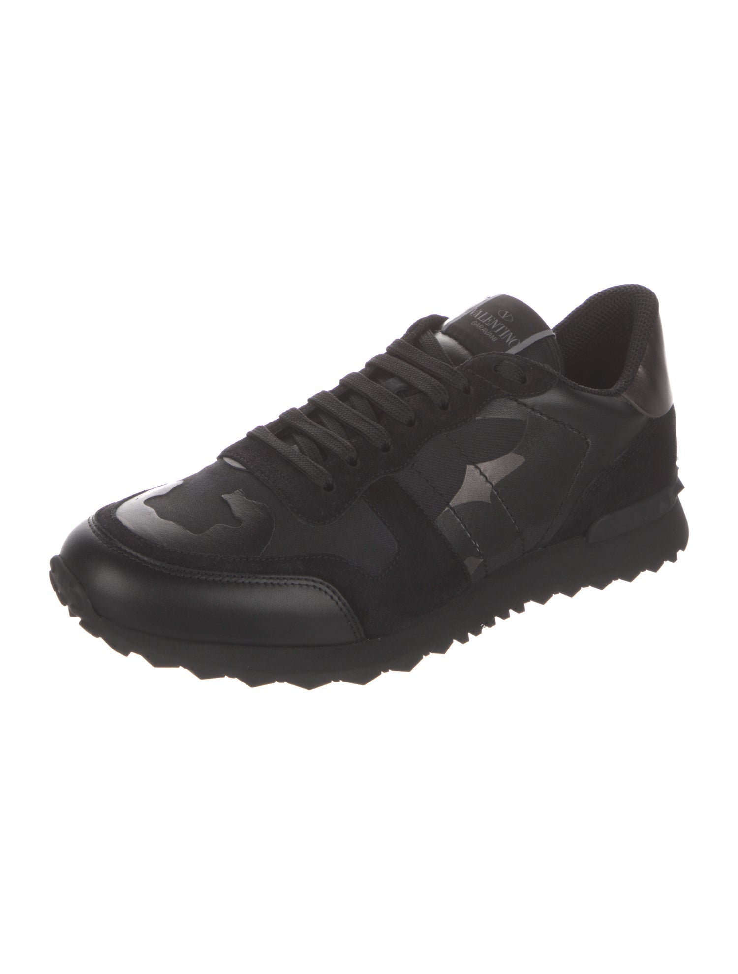 Valentino Leather Printed Athletic Sneakers w/ Tags