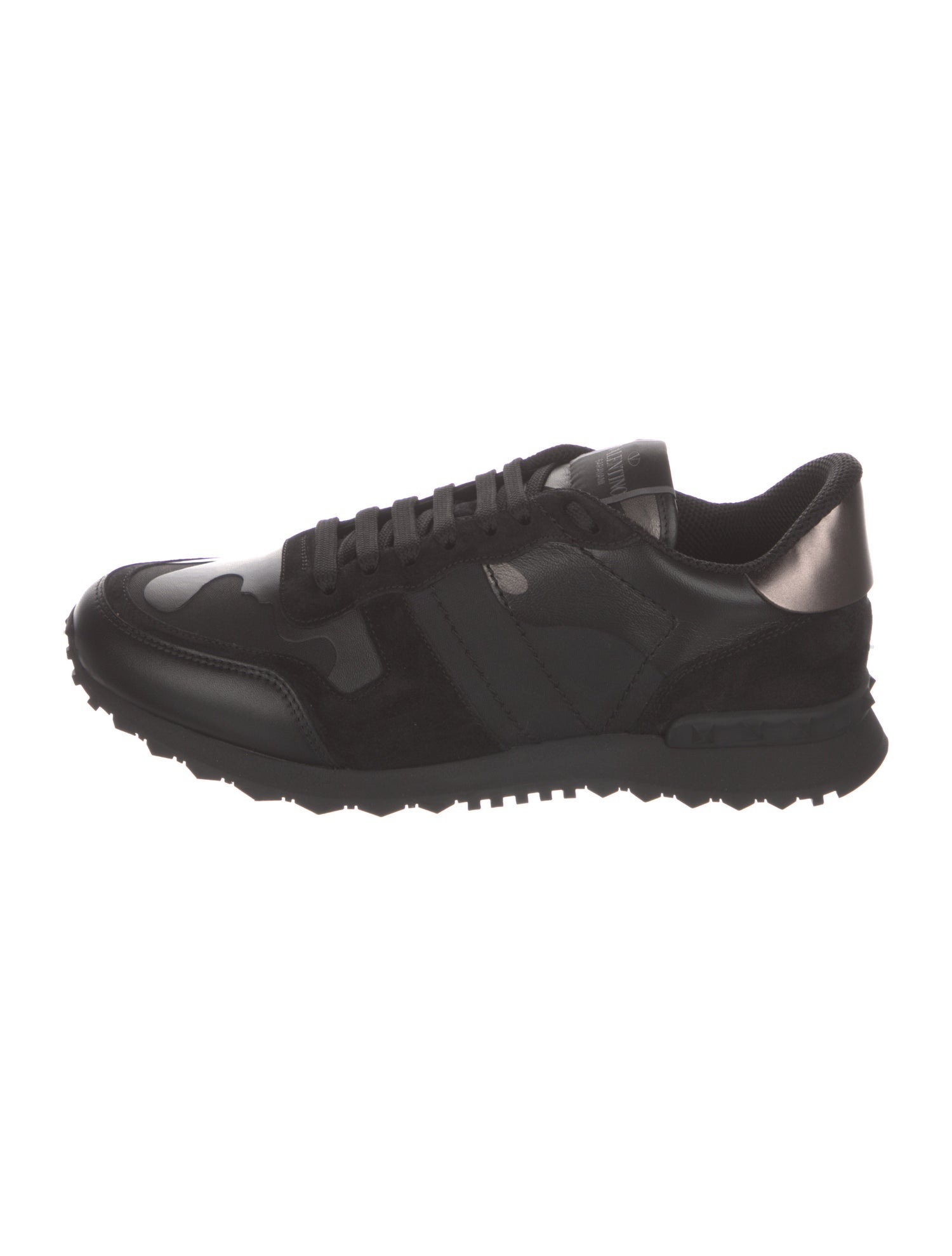 Valentino Leather Printed Sneakers w/ Tags